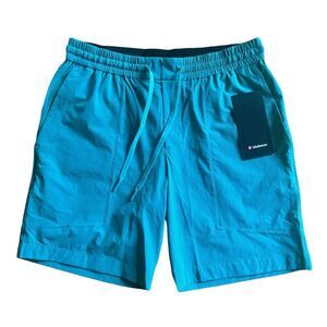 Lululemon Men's NWT Bowline Shorts 8" - Stretch Ripstop - Crest Blue - Large L